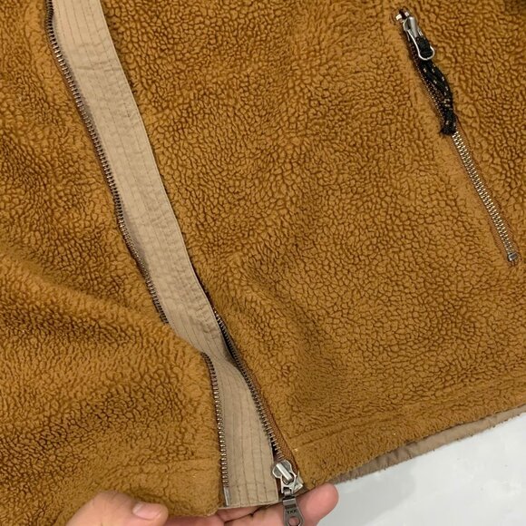 Vintage Brown Full-Zip Fleece Jacket - Picture 3 of 4